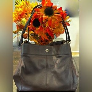 Authentic Coach Lexy Pebbled Leather Shoulder Bag